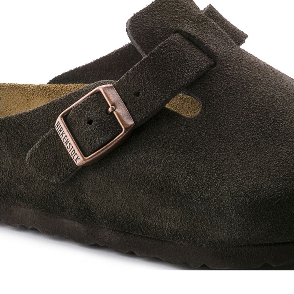 Birkenstock Espresso Suede Clogs